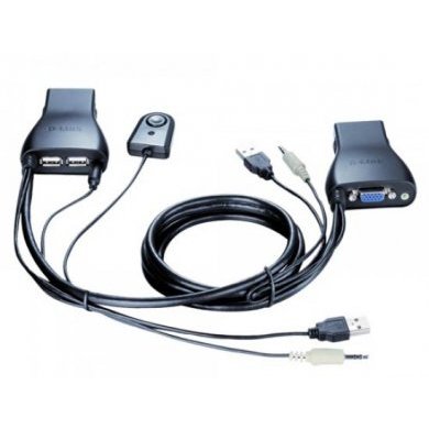 KVM-222 Chaveador KVM D-Link USB de 2 Portas
