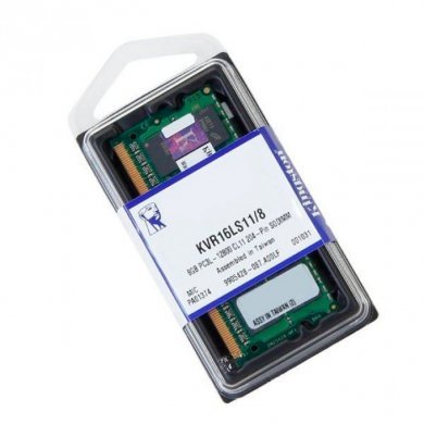 Kingston Memoria 8GB DDR3L 1600MHz SODIMM 1.35V