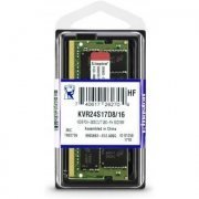 Kingston Memoria 16GB 2400Mhz DDR4 SODIMM CL17 2RX8 1.2V 260 Pinos para Notebook