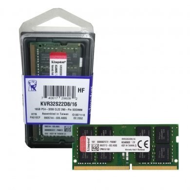 KVR32S22D8/16 Kingston memoria 16GB DDR4 3200Mhz SODIMM