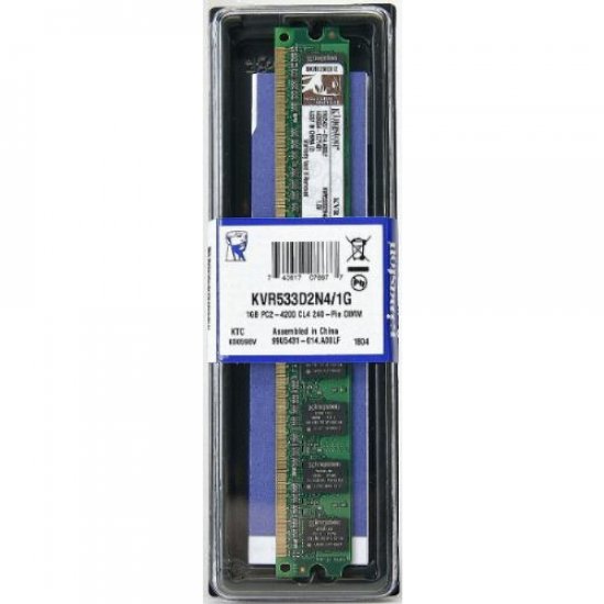 KVR533D2N4/1G Memória Kingston 1GB 533MHZ DDR2 DIMM PC2-4200