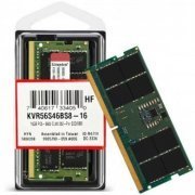 Kingston Memória 16GB DDR5 5600MHz SODIMM Non-ECC 1Rx8 CL46 1.1V 262 pinos para notebook