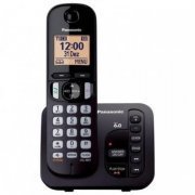 Foto de KX-TGC220LBB Panasonic Telefone Sem Fio Preto DECT 6.0 Secretária Eletrônica, Viva-Voz, Teclado Ilumi