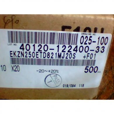 Capacitor Eletrolitico 820UF x 25v 105º KZN