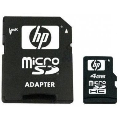 L1882A Cartão Micro SD 4GB HP/PNY Micro-SDHC Card Includes Adapter, PN: