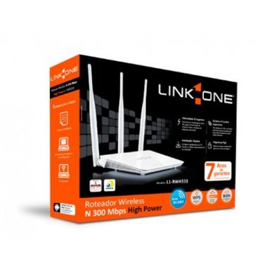 Link One Roteador Wireless N 300 2.4 GHz