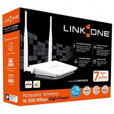 L1-RWH342D Link One Roteador Wireless High Power