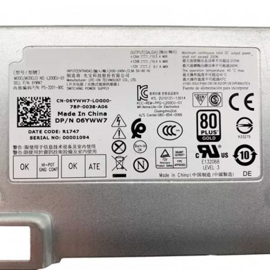 L200EU-01 Dell Fonte 200W USFF para Optiplex 790 990 7010