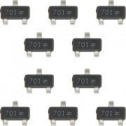 10x Mosfet L2N7002SLT1G 701 N 60V 380mA N-Channel SOT-23 Leshan Radio Company, LTD. - kit com 10 unidades