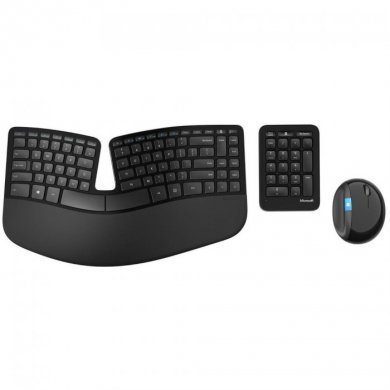 L5V-00001 Teclado e Mouse Sem fio Microsoft Preto