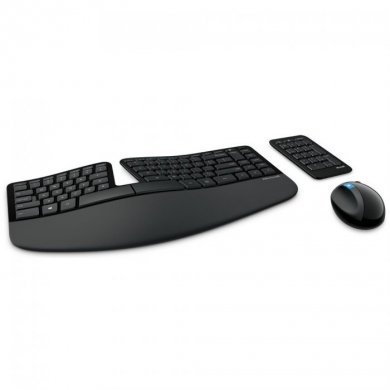 Teclado e Mouse Sem fio Microsoft Preto