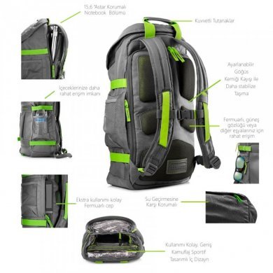 L8J89AA HP Mochila Odyssey Notebook até 15.6