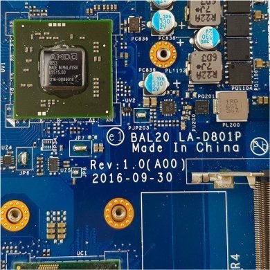 LA-D801P-SCRAP Placa mãe defeito Dell Inspiron 5567 5767 i5-7200U