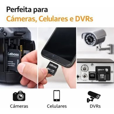 LB-CM64/B Leboss cartão de memória Micro SD 16GB Classe 10 UHS-1