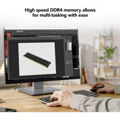 Lexar Memória 16GB DDR4 3200Mhz Non-ECC Unbuffered
