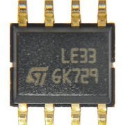 Regulador de tensão LDO 3.3V 100mA Positivo SOIC8 CI Linear Positivo Fixo 1 Saída 100mA