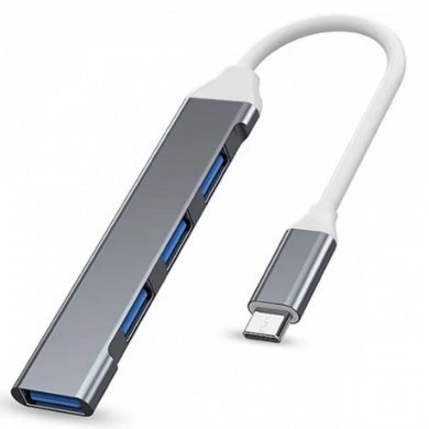 LE-0168 IT-Blue Hub USB-C para 4x USB 3.0 até 5Gbps de velocidade