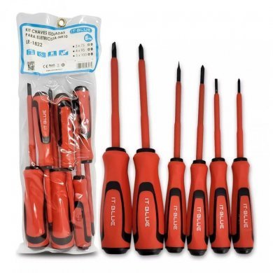 LE-1822 Kit de chaves isoladas NR10 com 6 peças