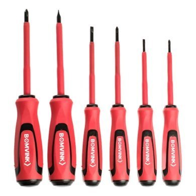 LE-1822 Kit de 6 chaves isoladas NR10 com 3x Philips e 3x fenda