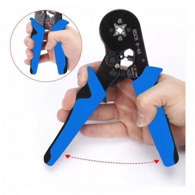 Alicate Prensa Terminal Tubular Ilhós 0.25 a 10mm