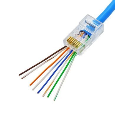 LE-2700 It-Blue conector RJ45 CAT5E passante kit com 100 peças