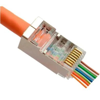 LE-2701 It-Blue conector RJ45 CAT6 blindado passante 100 peças
