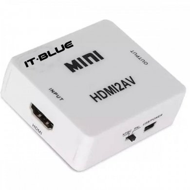 It-Blue Mini adaptador HDMI para AV RCA