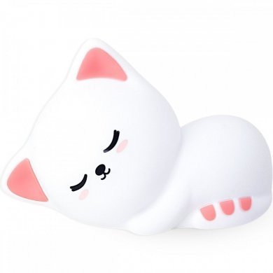 LE-5870 Luminária decorativa gatinho silicone recarregável