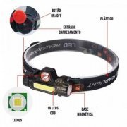 Lanterna de cabeça recarregável 800mAh sensor de mo ...