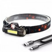 Lanterna de cabeça recarregável 800mAh sensor de movi