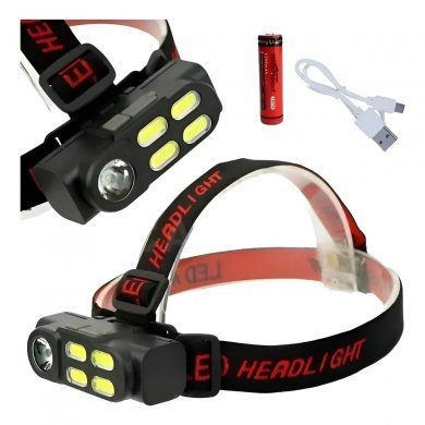 LE-8320 Lelong lanterna de cabeça recarregável LED alta potência