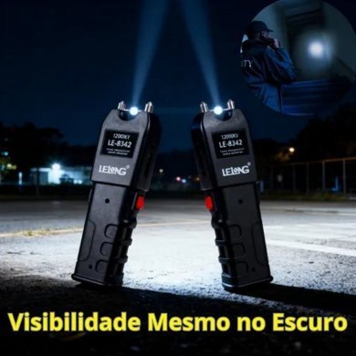 Lelong lanterna de choque IPX4 12000KV recarregável