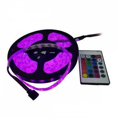 Fita LED RGB 5 metros com controle remoto