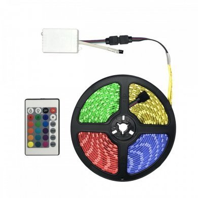 LED5050-RGB-KIT10 KIT 10X FITA LED RGB 5 METROS COM CONTROLE REMOTO
