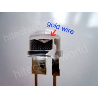 LED8mm1WStrarhat.White LED Branco High Power 8mm 1W 3.2V Max: 3.6V 300ma, Strarhat 240K 