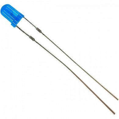 LED-AZ3MM-1000X LED Azul 3mm difuso PTH 2 terminais (1000 und)