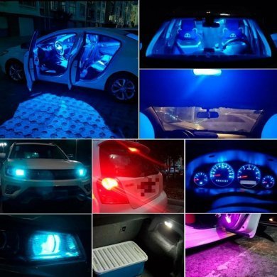 LED DRL 12V Vermelho para carros e motos (Kit 10)