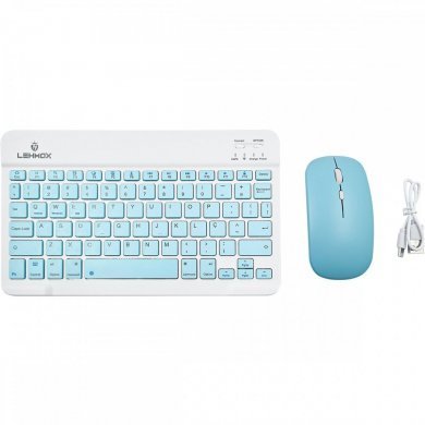 LEY-176B Lehmox kit mouse teclado recarregável bluetooth branco