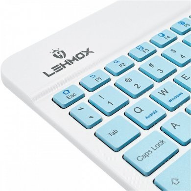 Lehmox kit mouse teclado recarregável bluetooth branco