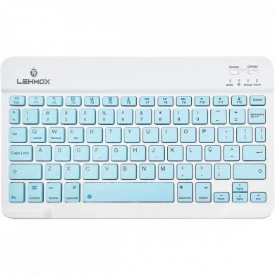 Lehmox kit mouse teclado recarregável bluetooth branco