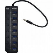 Hub USB 7 portas USB 3.0 com interruptor liga/desliga entrada para fonte de alimentação 5V