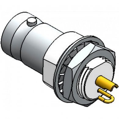 LF-11 Conector KLC BNC femea painel 50 Ohms reto (Kit 3x)
