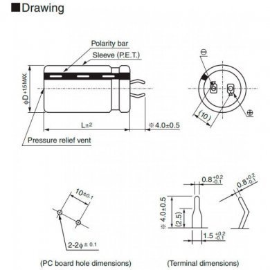Capacitor Eletrolitico 220uf 450V Nichicon 105ºC