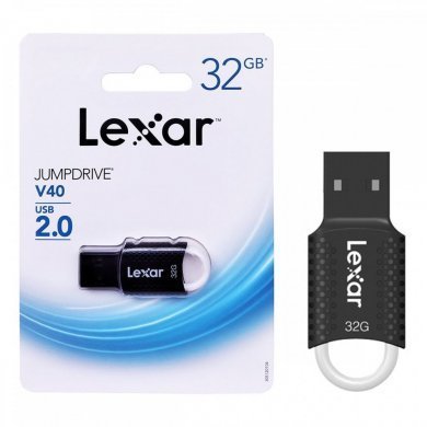 LJDV40-32GAB Lexar Pendrive Jumpdrive V40 32GB USB 2.0 preto