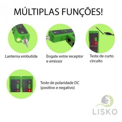 LK-9 Lisko Kit Localizador e Testador de Cabos