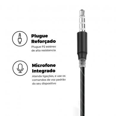 LLHV2SHCT Gorila Shield fone de ouvido Atomic P3 preto