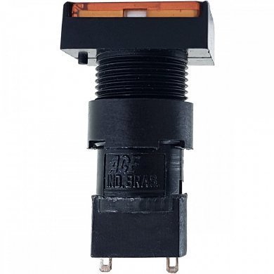 Sinaleiro LM 001 retangular saliente amarelo 16mm