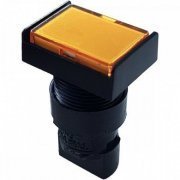Sinaleiro LM 001 retangular saliente amarelo 16mm 42V 1.2W