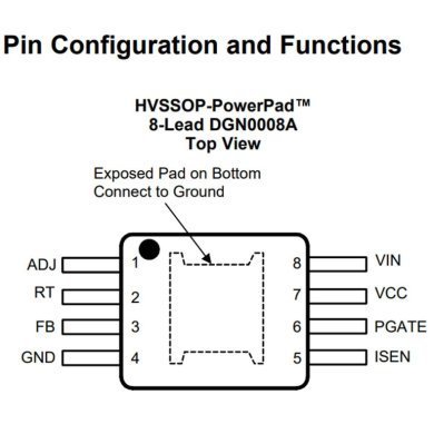 LM25085MY/NOPB Ci LM25085 SVYB controlador PWM Buck PFET 4.5 a 42V 1.75A