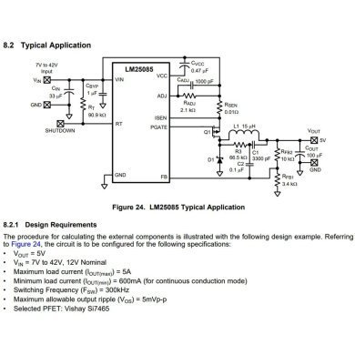 LM25085MY/NOPB Ci LM25085 SVYB controlador PWM Buck PFET 4.5 a 42V 1.75A